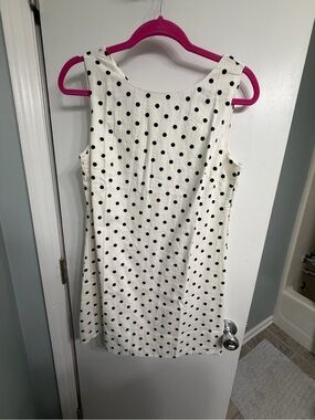 GAP White Dress with Black Polka Dots